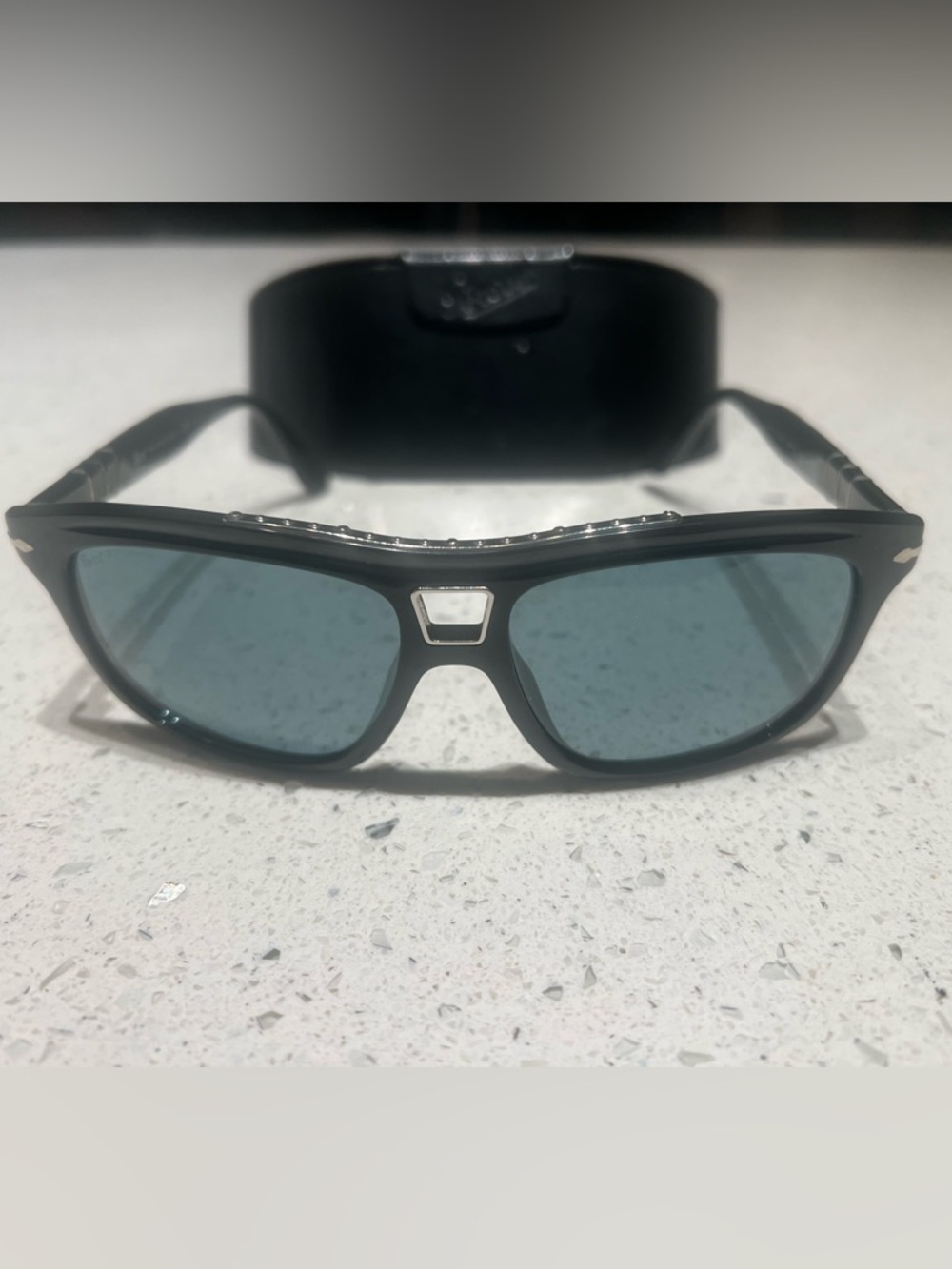 Persol roadster black polarized sunglasses RARE